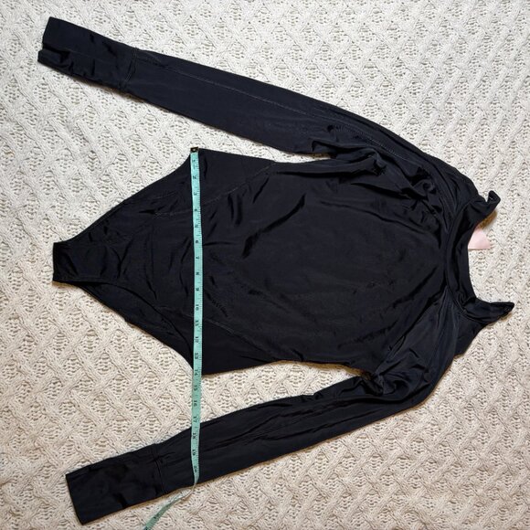NWT We Are Hah Black Long Sleeve One-Piece Swimsuit Surf Rashguard – Size Medium - Picture 4 of 12